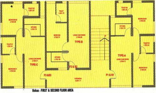  ushas-apartments Ushas Apartments Cluster Plan
