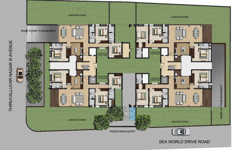 Images for Site Plan of Casagrand Marina Bay