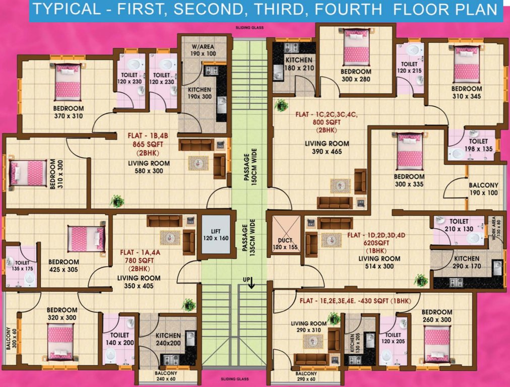 Images for Cluster Plan of New Line Builders And Developers Rose Apartments