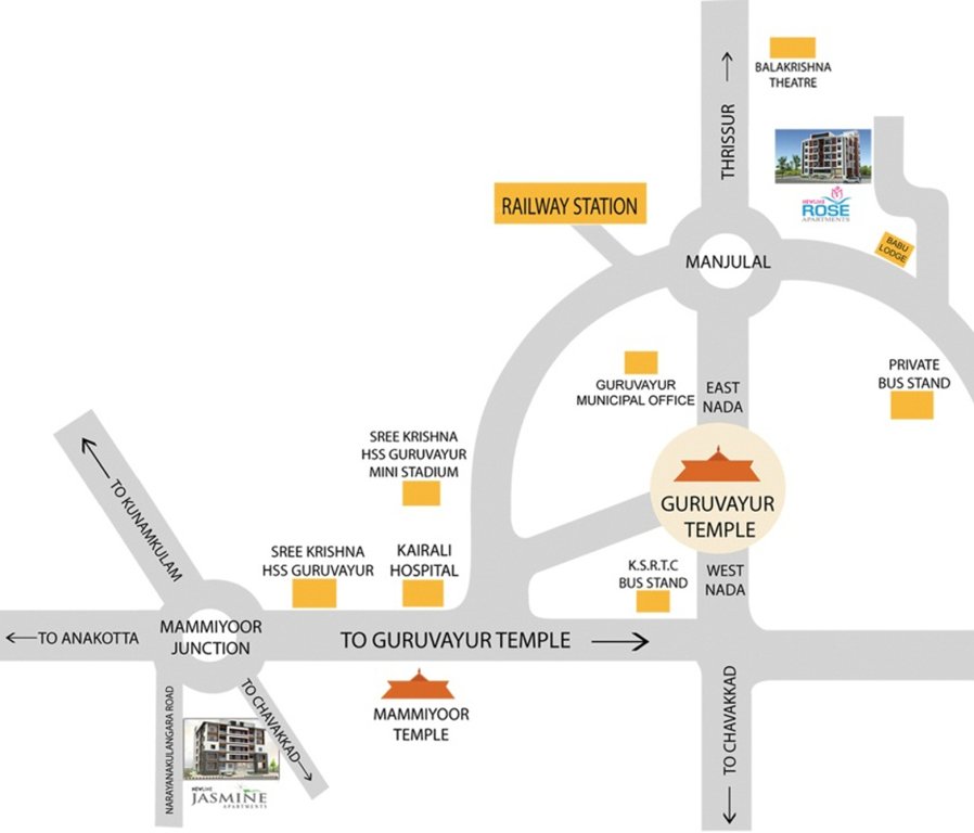 Images for Location Plan of New Line Builders And Developers Rose Apartments