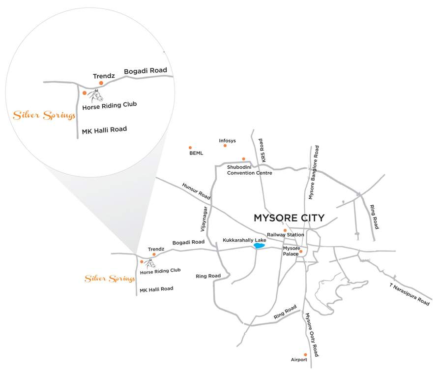 silver springs villas Images for Location Plan of Hegde Silver Springs Villas