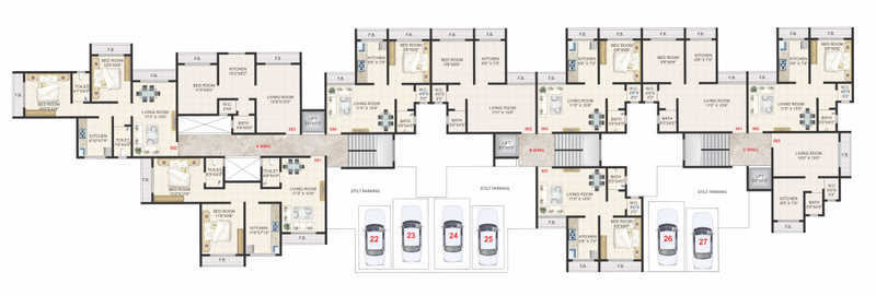 vatsal paradise Wing A Cluster Plan