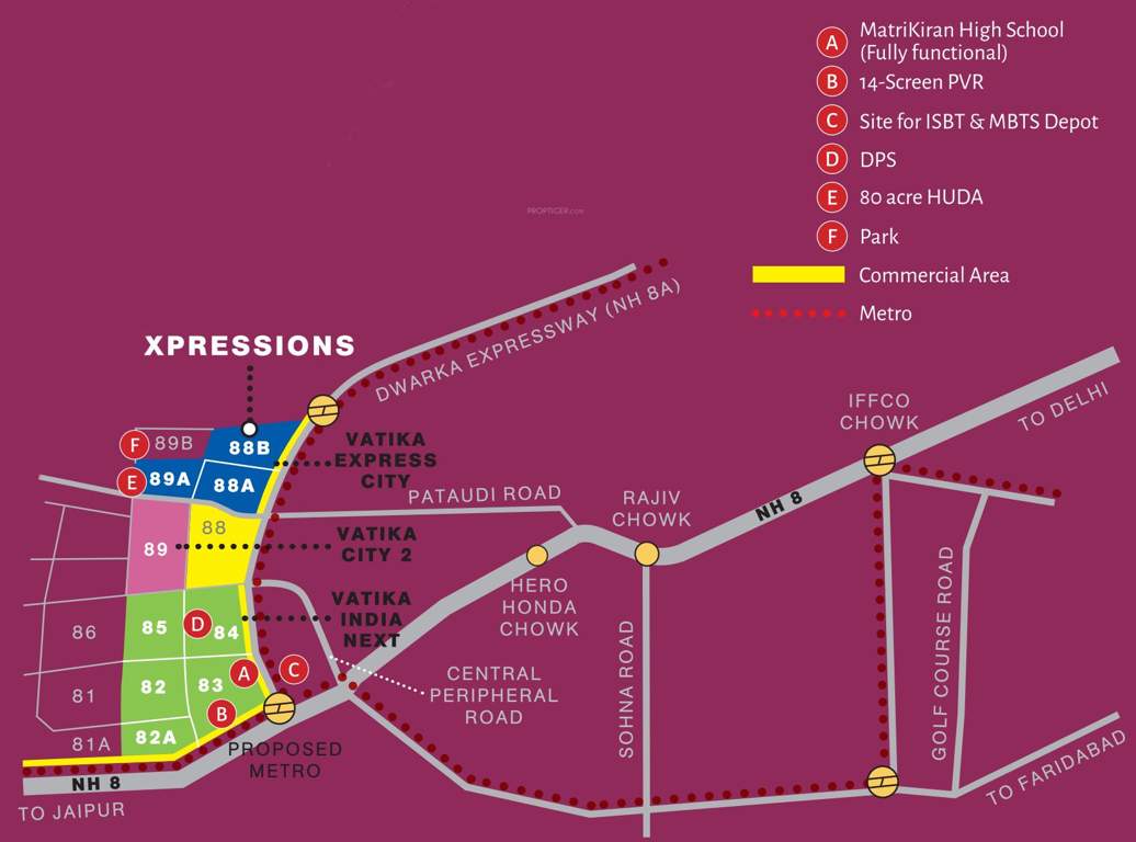 Images for Location Plan of Vatika Xpressions