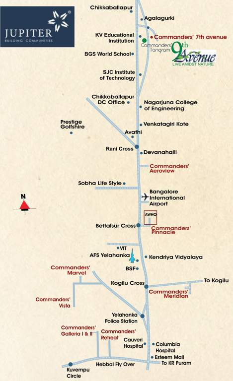 Images for Location Plan of Jupiter Commanders Tangram 9th Avenue