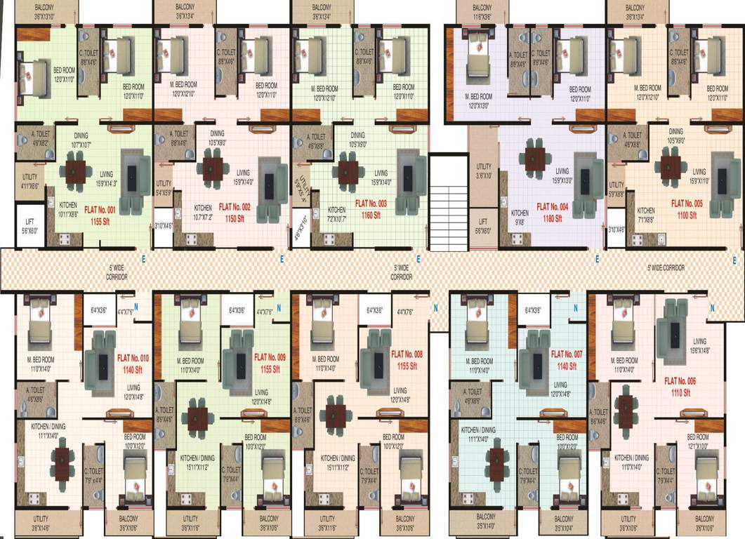 Images for Cluster Plan of Sreenidhi Sree Pranathi Garden