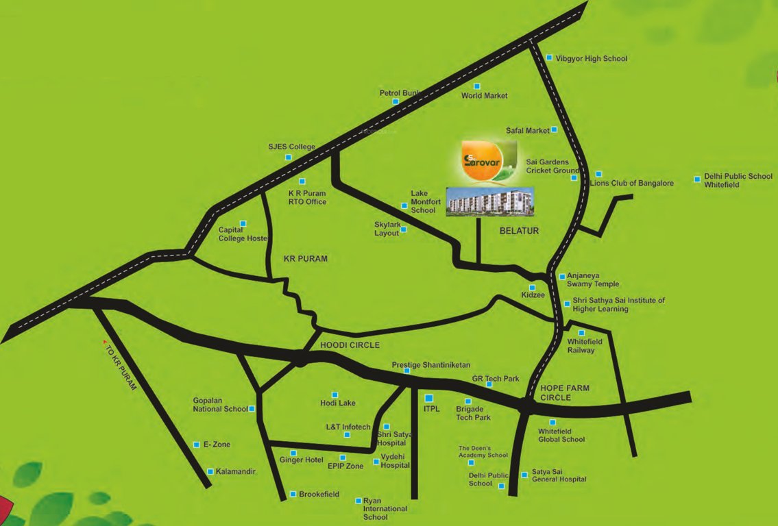 sarovar Images for Location Plan of Developers Sarovar