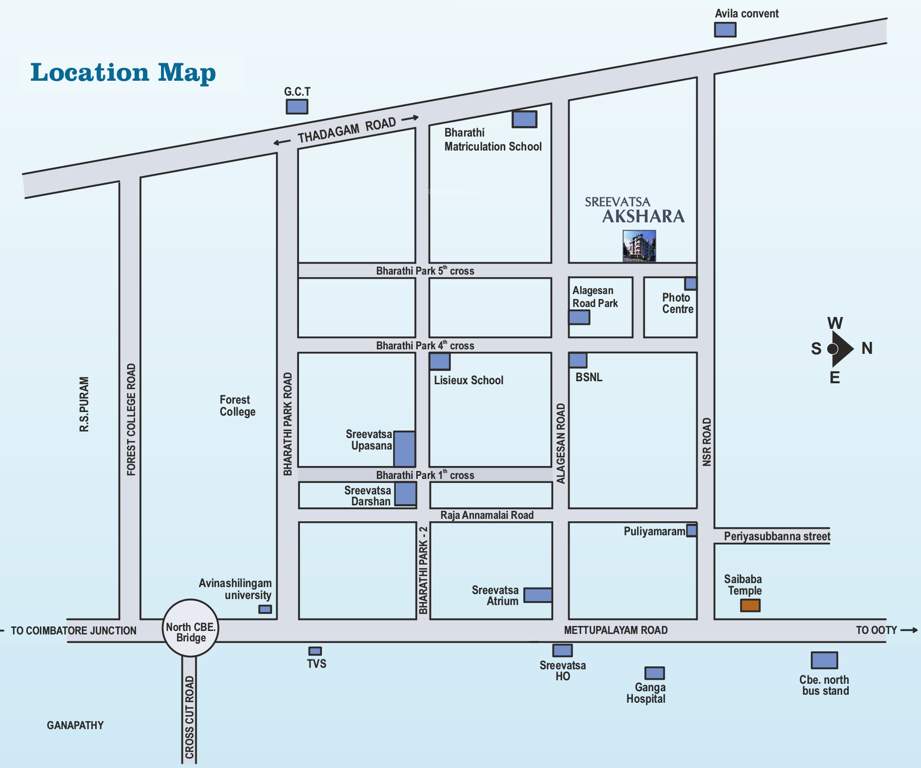  akshara Images for Location Plan of Sreevatsa Akshara