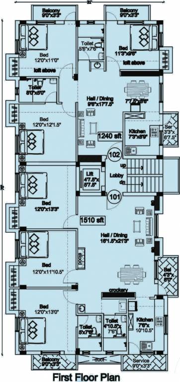 akshaya vasantham Akshaya Vasantham Cluster Plan for 1st Floor