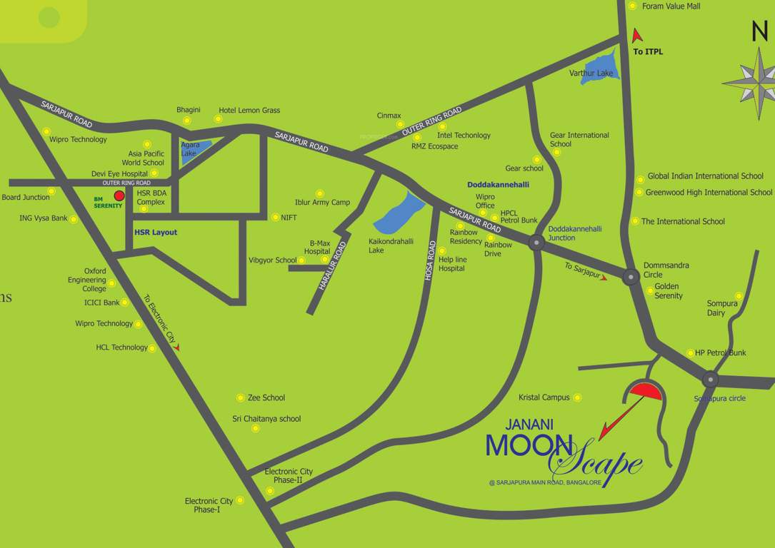 moonscape Images for Location Plan of Janani Moonscape