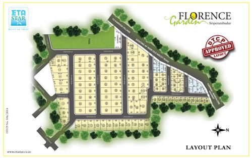 Layout Plan eta-florence-garden-premium-villa-plots-adjacent-to-globevill-township Layout Plan