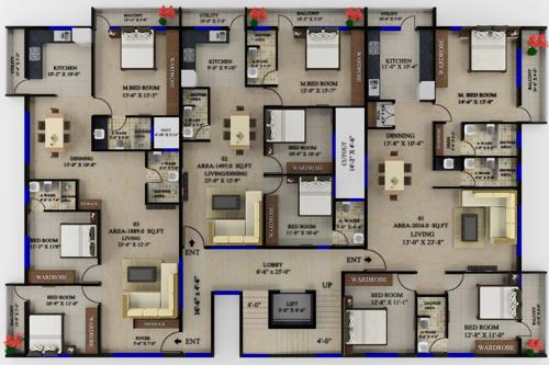  paradise Images for Cluster Plan of Peace Paradise