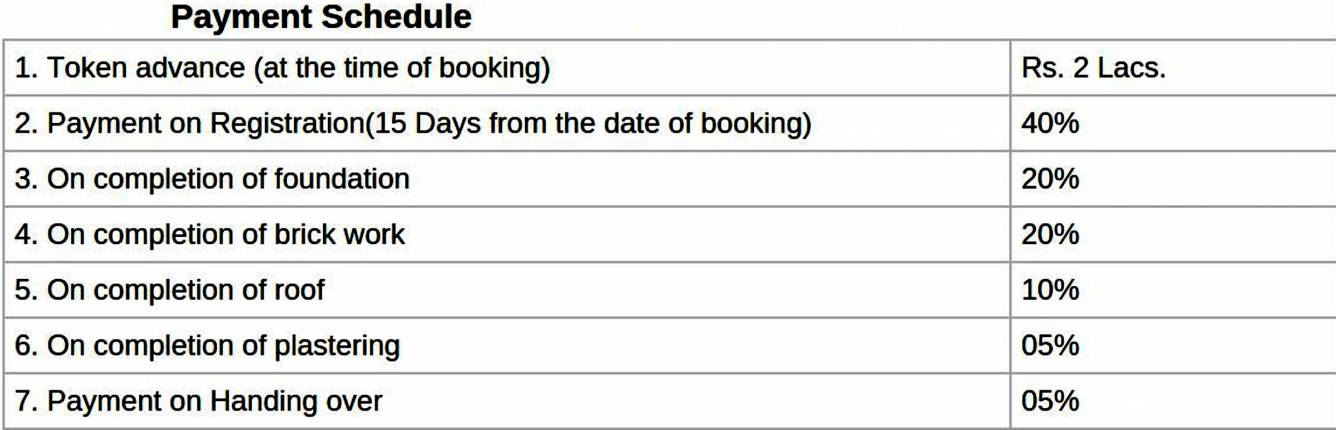 Images for Payment Plan of SRM Rosalia Payment Plan