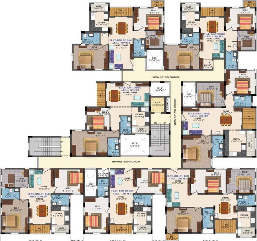 Images for Cluster Plan of GVSPL County Apartment