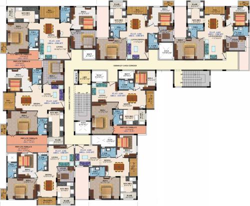 Images for Cluster Plan of GVSPL County Apartment