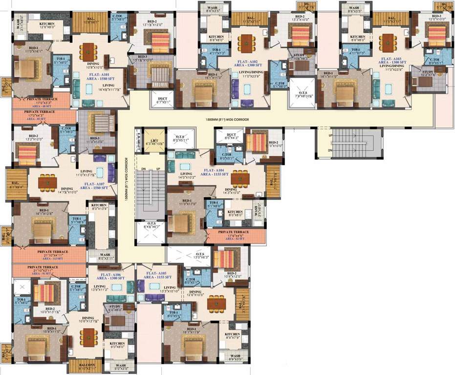 Images for Cluster Plan of GVSPL County Apartment
