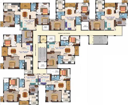 Images for Cluster Plan of GVSPL County Apartment