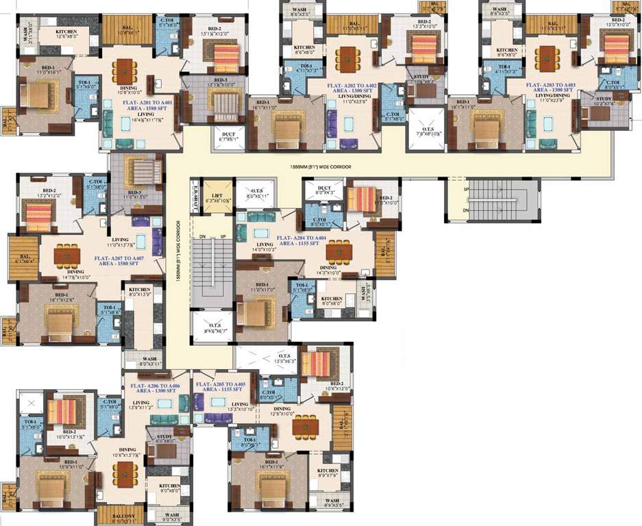 Images for Cluster Plan of GVSPL County Apartment