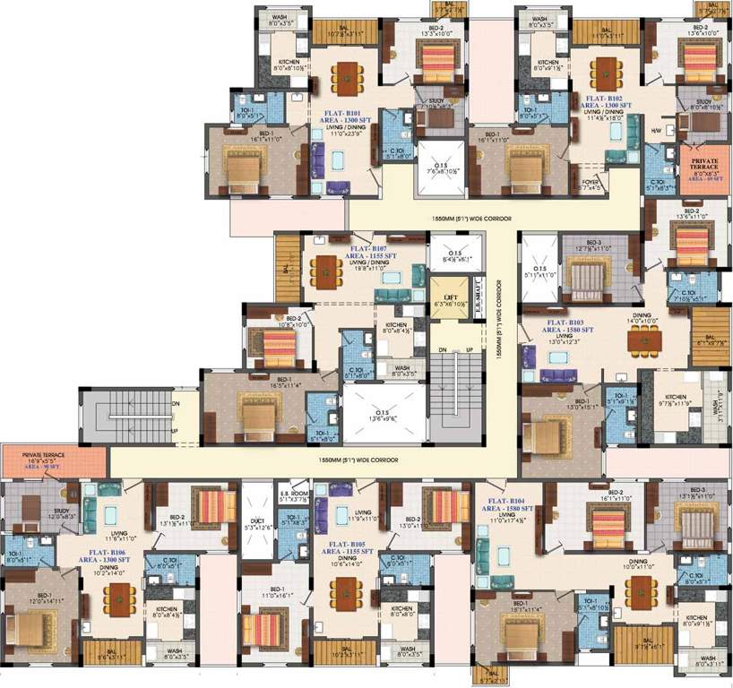 Images for Cluster Plan of GVSPL County Apartment