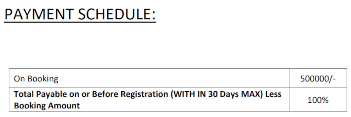 exotica Time Linked Payment (TLP) Payment Plan