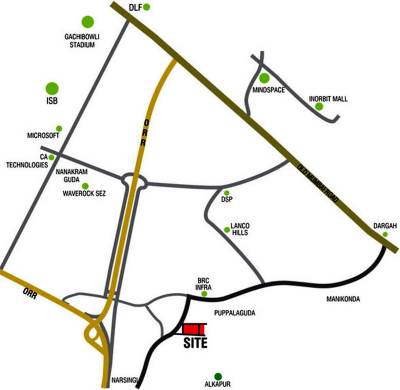 Images for Location Plan of Sahiti Constructions Kanva Kuteer