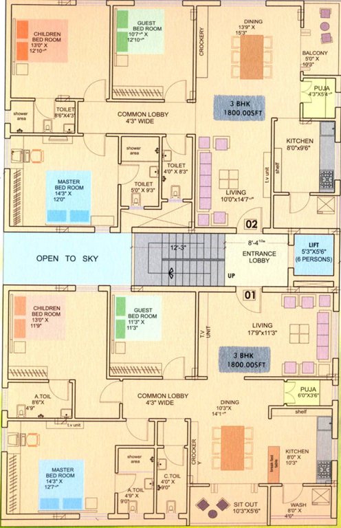 Images for Cluster Plan of Sahiti Maa Villa