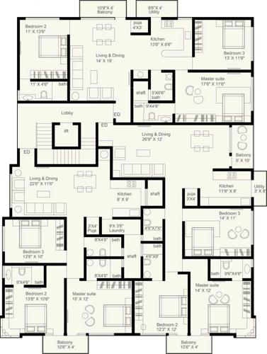 Images for Cluster Plan of Vaibhav Grand Palace