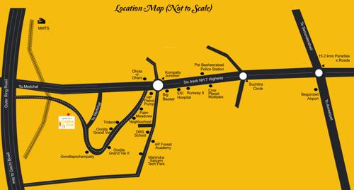  golden-leaf Images for Location Plan of Oorjita Builders Golden Leaf