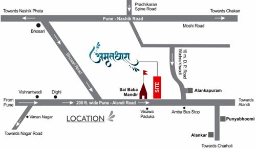  amrutdhara Images for Location Plan of Lunkad Amrutdhara
