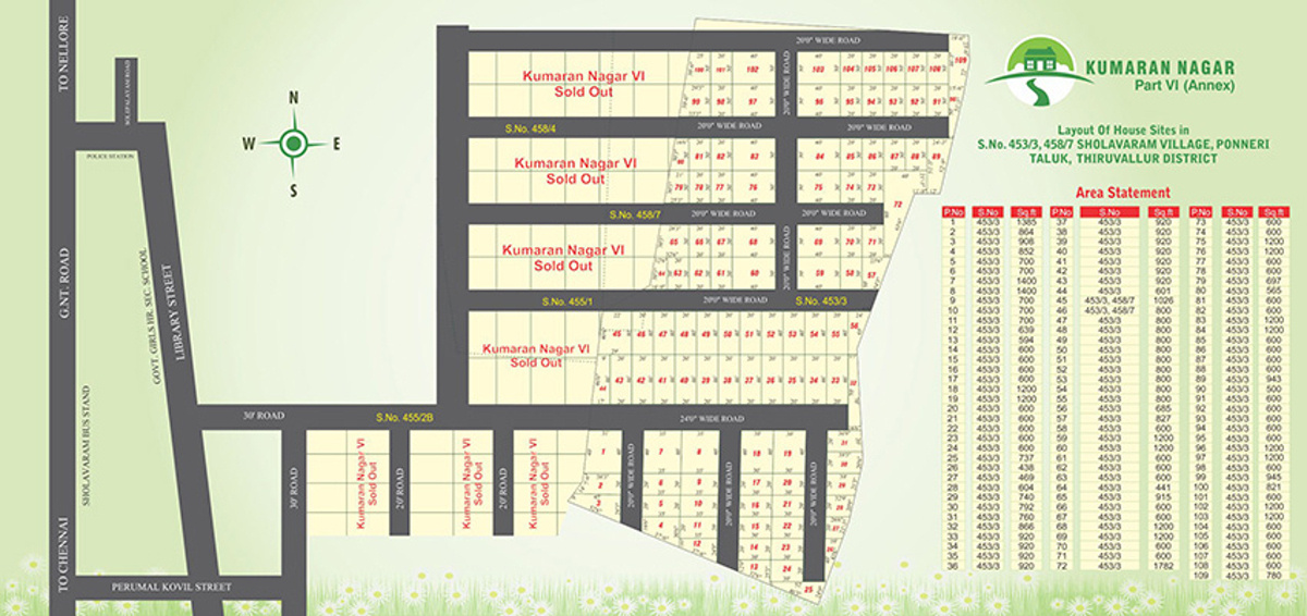 Images for Layout Plan of MRV Kumaran Nagar VI