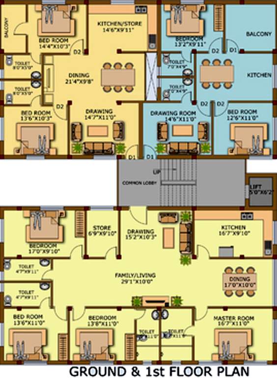 Images for Cluster Plan of Archid J K House