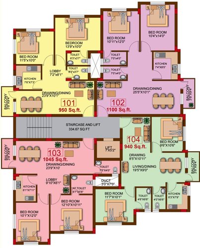 Images for Cluster Plan of Archid Residency Images for Cluster Plan of Archid Residency