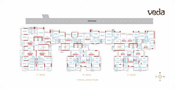 Veda Cluster Plan for typical Floor veda Veda Cluster Plan for typical Floor