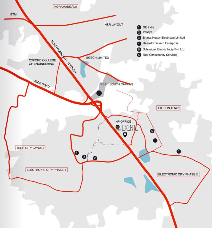 Images for Location Plan of Kolte Patil iTowers Exente