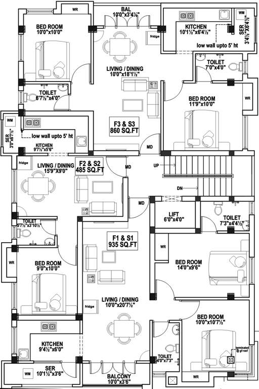 Images for Cluster Plan of KK Builders Chennai Sri Pushpavalli
