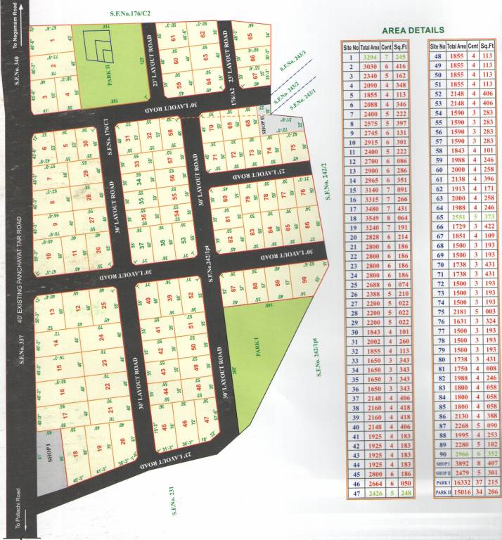 adhava cooperative township Layout Plan