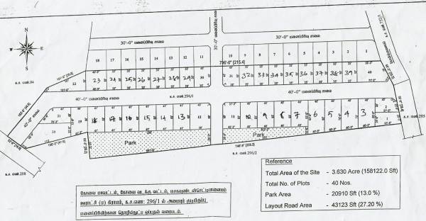Images for Layout Plan of Greens Property Developers Sri Krishana Nagar DTCP Phase I Images for Layout Plan of Greens Property Developers Sri Krishana Nagar DTCP Phase I