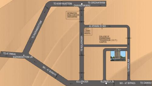  sandal-tower Images for Location Plan of Sowparnika Sandal Tower