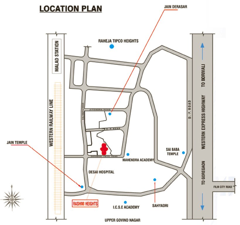  heights Images for Location Plan of Rahsmi Infrastructure Developers Ltd Heights