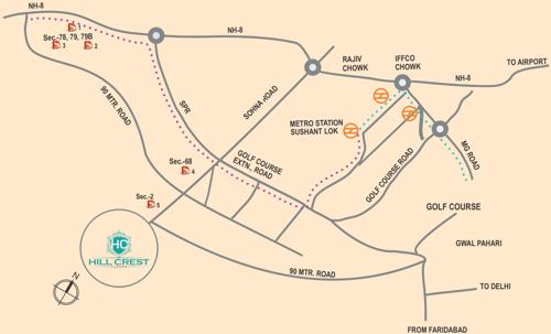  hill-crest Images for Location Plan of Supertech Hill Crest