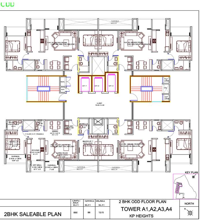 kp towers Images for Cluster Plan of Kolte Patil KP Towers