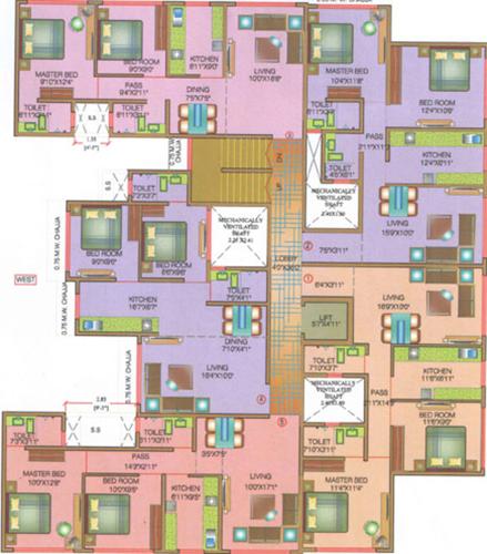 Images for Cluster Plan of Zaveri RBI Employee Shanti CHS