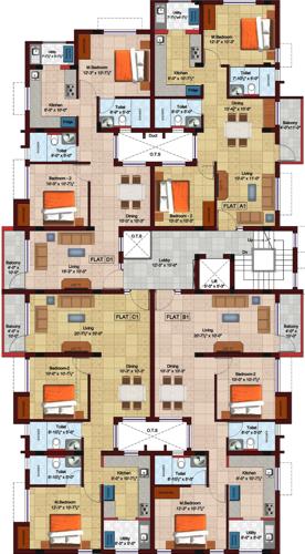 Images for Cluster Plan of Nivasan Meenakshi Vishranth