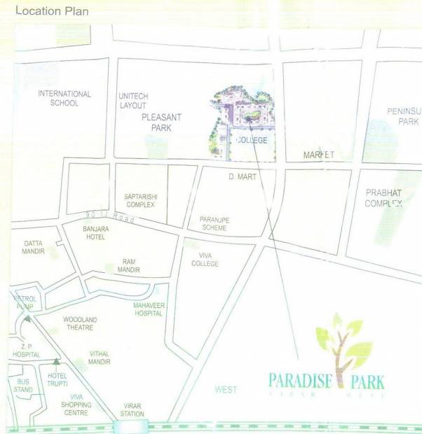 parikh-group paradise-park Location Plan