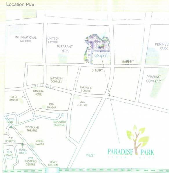 Location Plan parikh-group paradise-park Location Plan