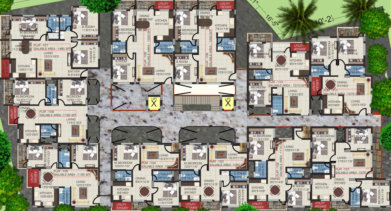 Images for Cluster Plan of Vijayalakshmi Enclave