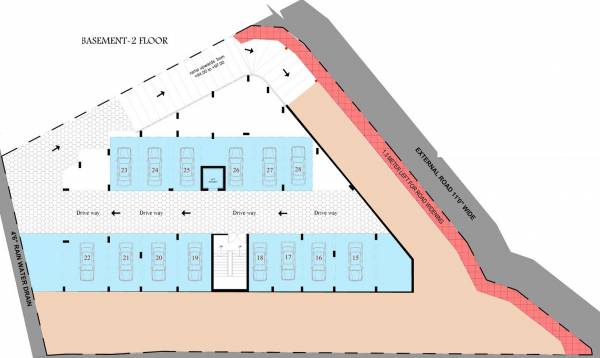 Bliss Cluster Plan For 2nd Basement Floor providence-builders-and-developers bliss Bliss Cluster Plan For 2nd Basement Floor