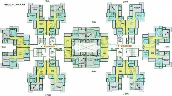 Tower 1&2 Typical Cluster Plan lords-nahur Tower 1&2 Typical Cluster Plan