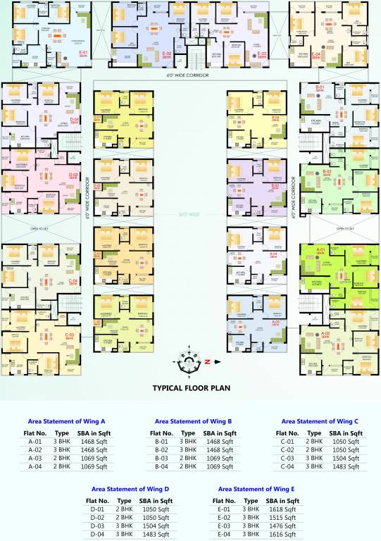  sharanya enclave Wing A Cluster Plan