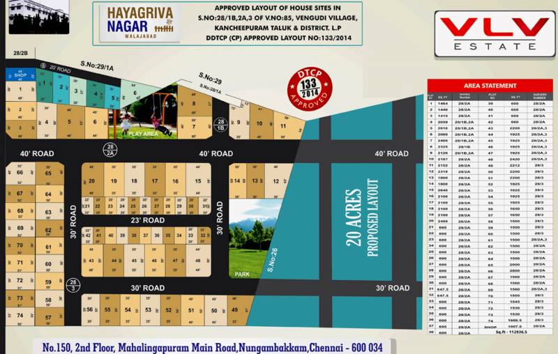 Images for Site Plan of VLV Hayagriva Nagar