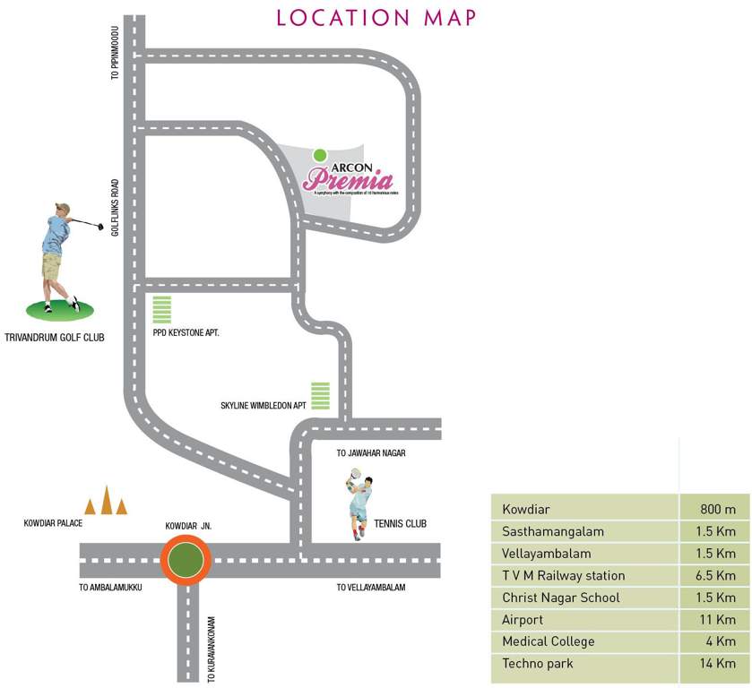  premia Images for Location Plan of Arcon Premia